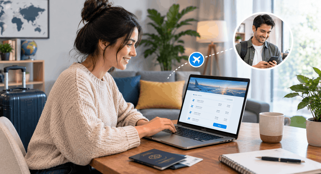 ¿Puedo reservar un vuelo para otra persona?